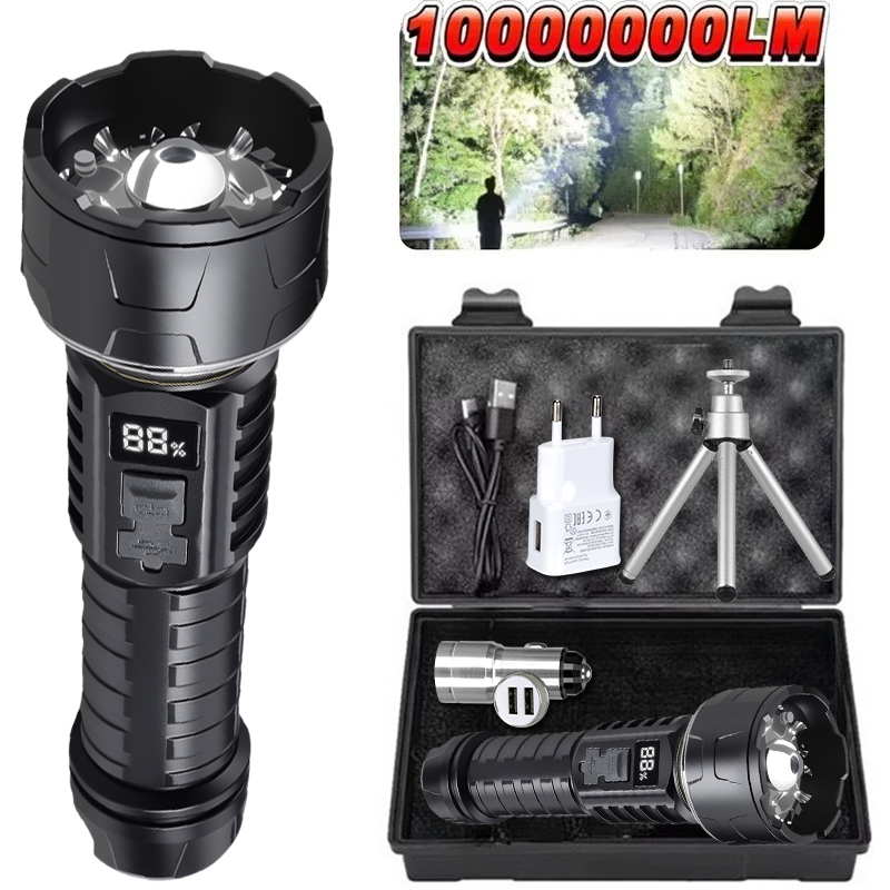 COB LED Flashlight Rechargeabl - Outdoor Adventure Trips ulasan dan harga