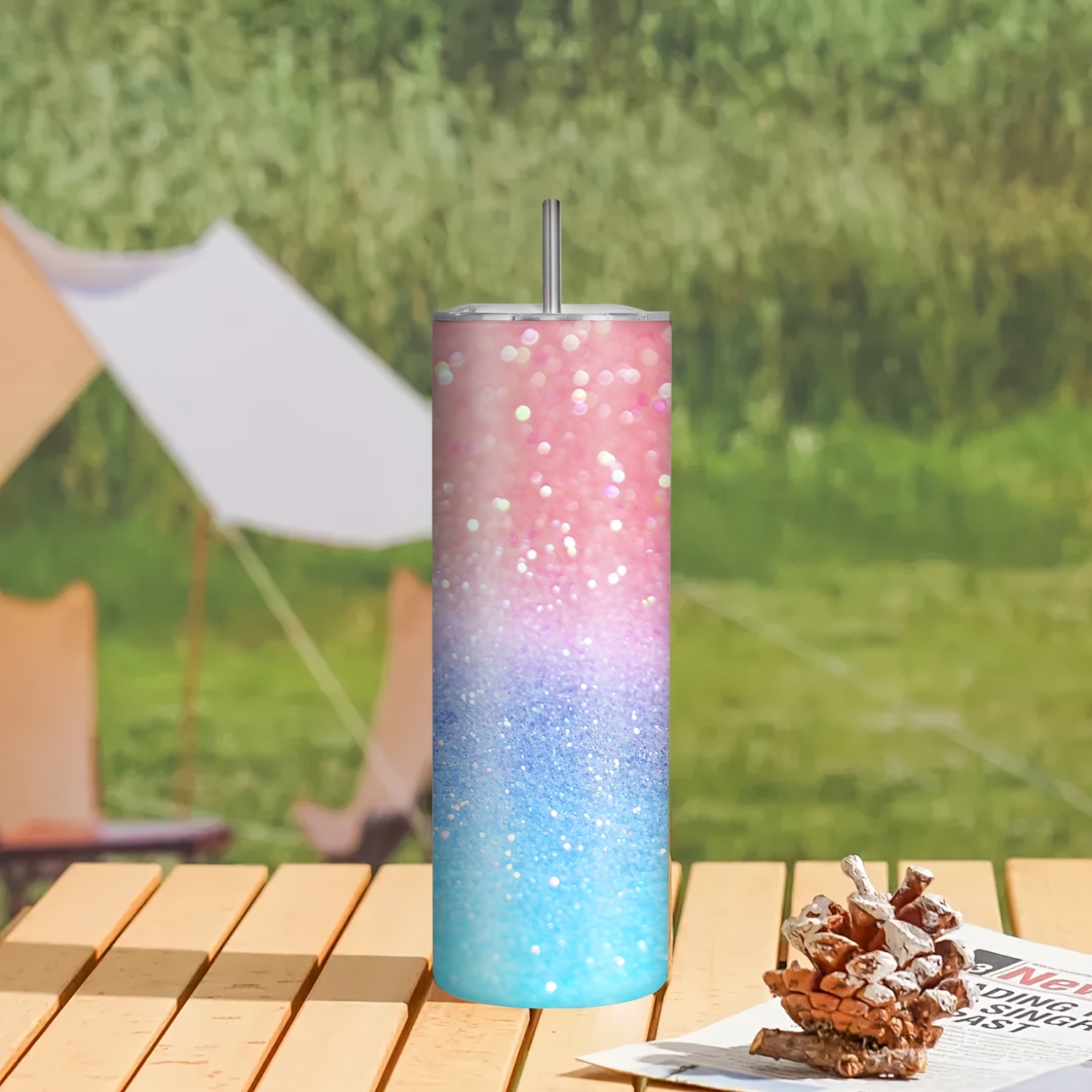 1pc Leak-Proof Travel Mug with - Outdoor Adventure Birthday Party ulasan dan harga