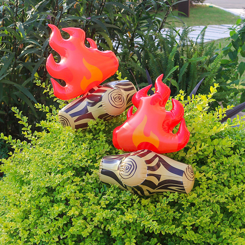 4Pcs Compact Inflatable Campfi - Outdoor Adventure Birthday Party ulasan dan harga